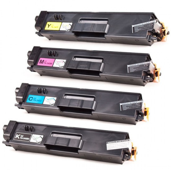 Brother HL4570CDW Toner TN--340 BK/C/M/Y Toner Cartridge