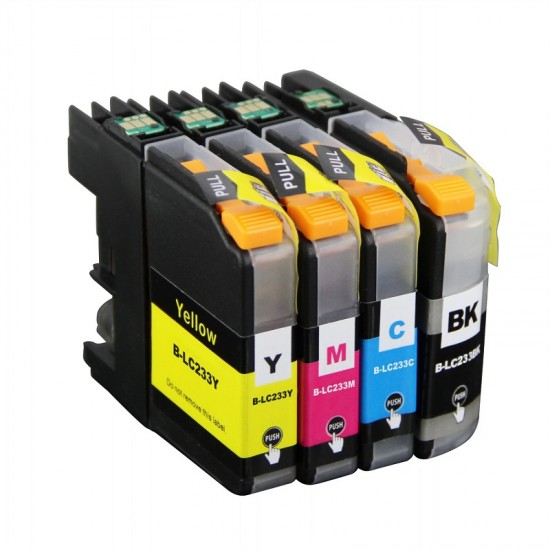 Brother DCPJ4120DW Ink Cartridge LC--233 ink Cartridges Compatible