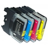 Brother LC38 ink cartridges BK+C+M+Y