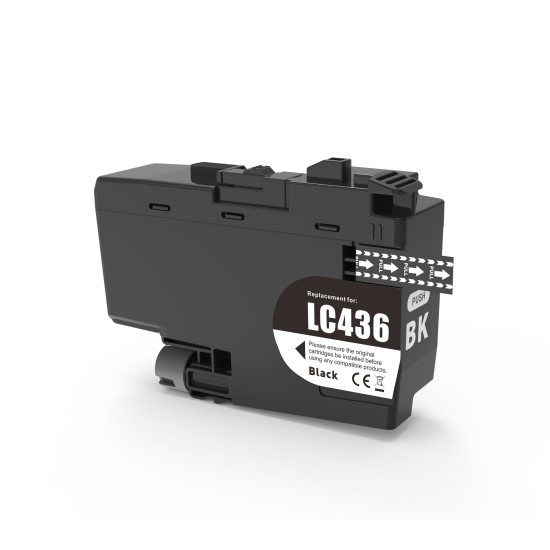 Brother LC436 Black Ink Cartridge for Brother MFCJ4440/4540, MFCJ6955DW Compatible