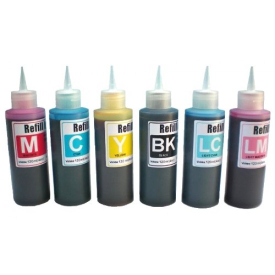 Cotton Print Ink 100ml BK/C/M/Y/LC/LM Sublimation (Not Normal Sublimation)