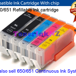 Canon PGBK650 CLI651 Refillable Ink Cart.*5 Comp.