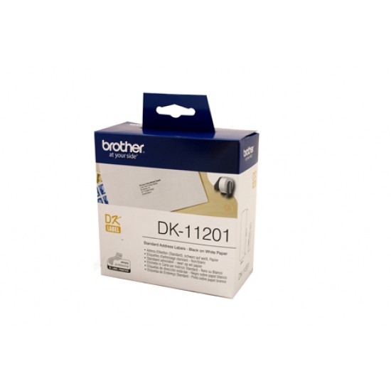 Brother DK11201 White Label - 29mm x 90mm - 400 per roll