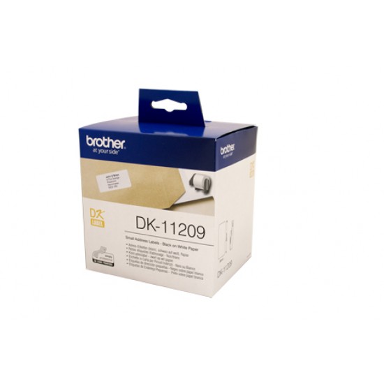 Brother DK11209 White Label - 29mm x 62mm - 800 per roll