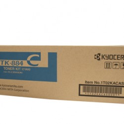 Kyocera TK884 Cyan Toner Cartridge - 18,000 pages