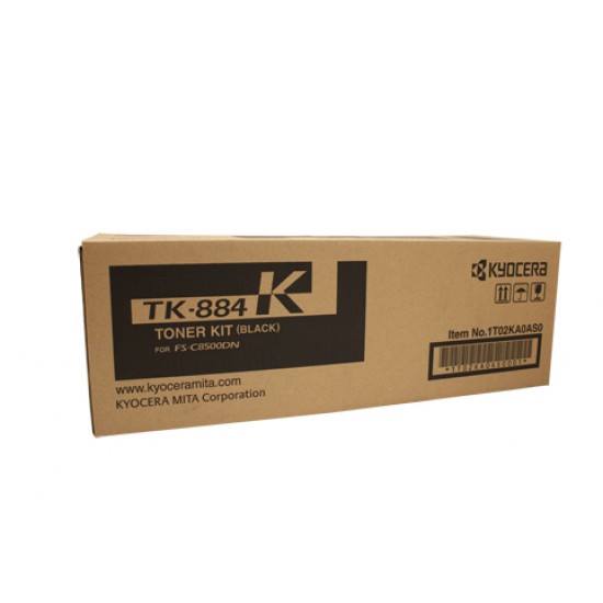 Kyocera TK884 Black Toner Cartridge - 25,000 pages