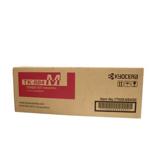 Kyocera TK884 Magenta Toner Cartridge - 18,000 pages