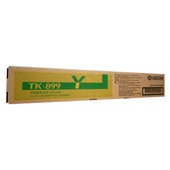 Kyocera TK899 Yellow Toner Cartridge - 6,000 pages