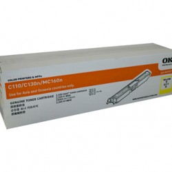 Oki C110/130N Yellow Toner Cartridge - 2,500 pages