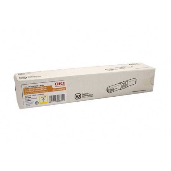 Oki C310DN / C330DN Yellow Toner Cartridge - 2,000 pages