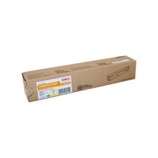 Oki C3530MFP Yellow Toner Cartridge - 2,000 pages