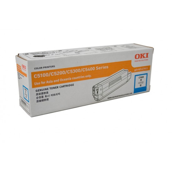 Oki C5200 / 5400 Cyan Toner Cartridge - 5,000 pages