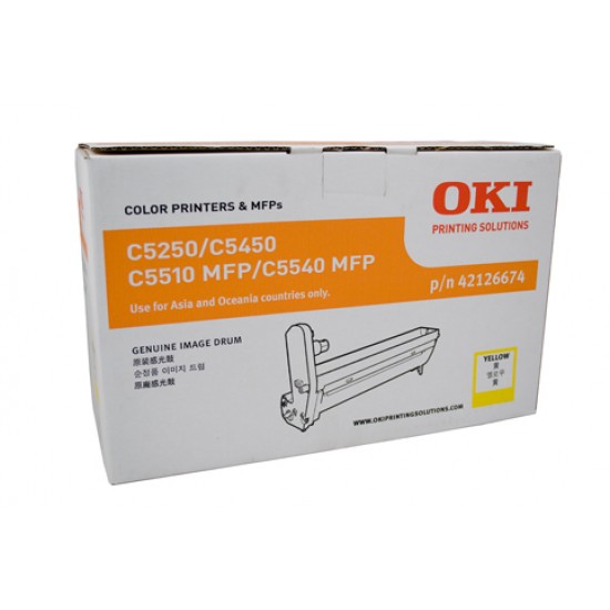 Oki C5250 / 5450 / 5510MFP / 5540MFP Yellow Drum Unit - 22,000 pages