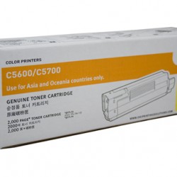 Oki C5600 / 5700 Yellow Toner Cartridge - 2,000 pages