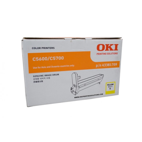 Oki C5600 / 5700 Yellow Drum Unit - 20,000 pages