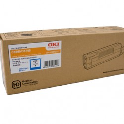 Oki C5650 Cyan Toner Cartridge - 2,000 pages
