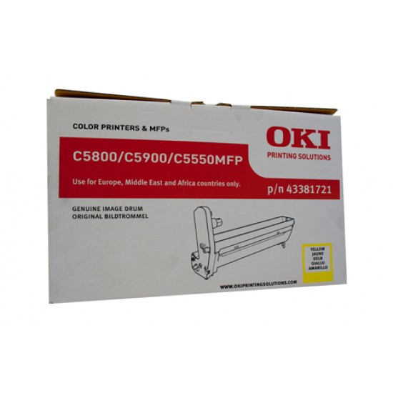 Oki C5800 / 5900 Yellow Drum Unit - 20,000 pages