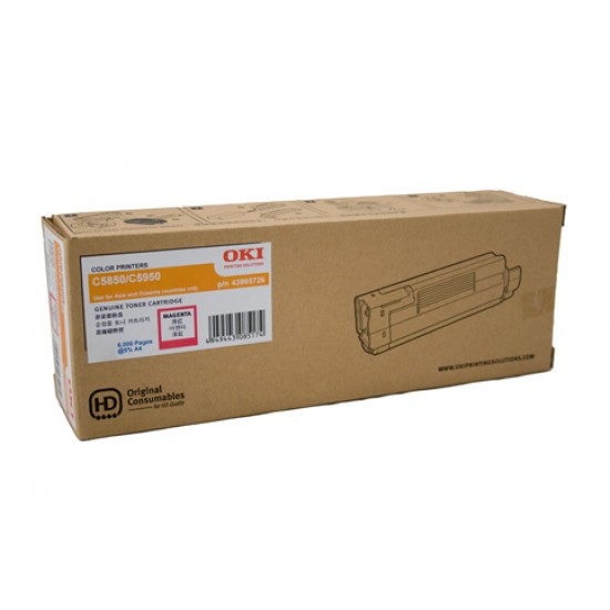 Oki C5850 / 5950 Magenta Toner Cartridge - 6,000 pages