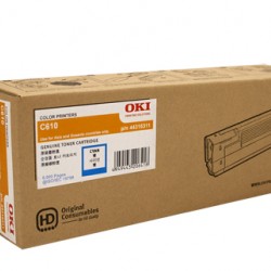 Oki C610 Cyan Toner Cartridge - 6,000 pages