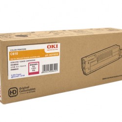 Oki C610 Magenta Toner Cartridge - 6,000 pages