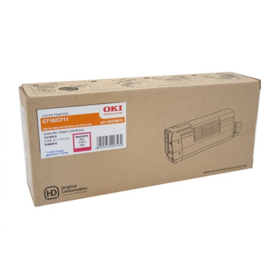 Oki C710N Magenta Toner Cartridge - 11,500 pages