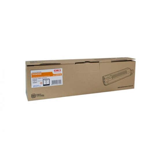 Oki C810 Black Toner Cartridge - 8,000 Pages