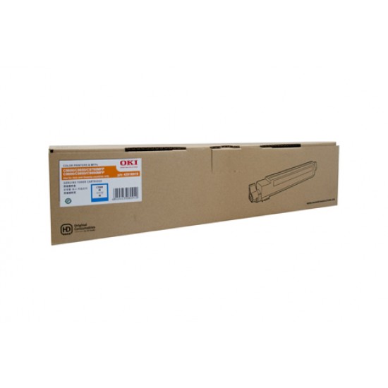 Oki C9600 / C9800 Cyan Toner Cartridge - 15,000 pages