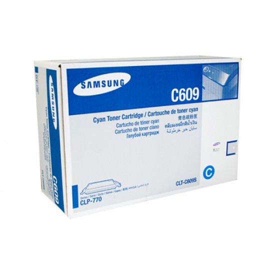 Samsung CLT-C609S Cyan Toner Cartridge - 7,000 pages @ 5%