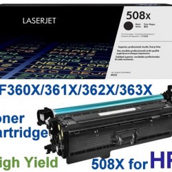 HP 508X CF360X CF361X CF362X CF363X toner cartridge 