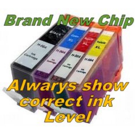 HP 564XL Ink Cartridge BK+C+Y+M Compatible Tonerink Brand