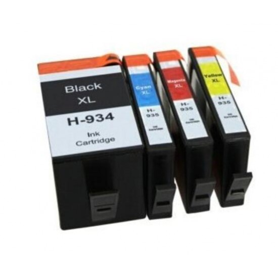 HP 934XL 935XL Black + Cyan + Magenta + Yellow Ink Cartridge Full Set