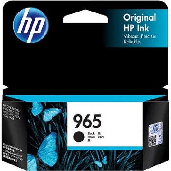Genuine HP 965 Black Inkjet Cartridge 3JA80AA