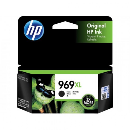Genuine HP 969XL High Yield Black Ink Cartridge - 3JA85AA