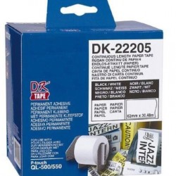 Brother DK22205 62MM P-Touch Paper Tape Tonerink Brand